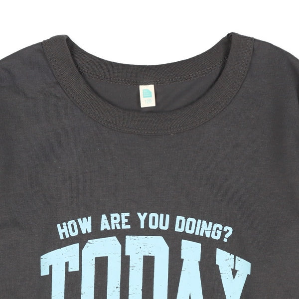 Distressed Logo Long Sleeve Shirt (Winter, Spring, Autumn)