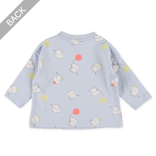 Balloon Holding Elephant Long Sleeve Shirt (Winter, Spring, Autumn)