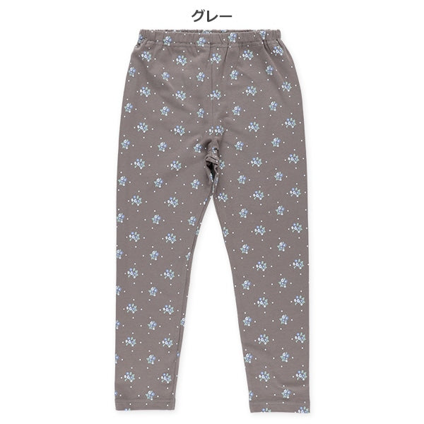 Flower and Polka Dot Print Leggings (Winter, Spring, Autumn)