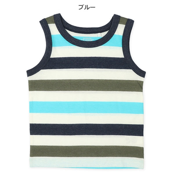 Stripe Sleeveless T-shirt