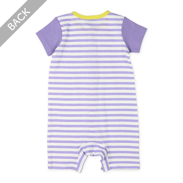 Stripe Short Sleeve Romper