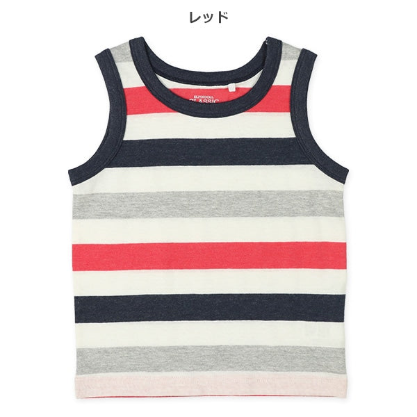 Stripe Sleeveless T-shirt