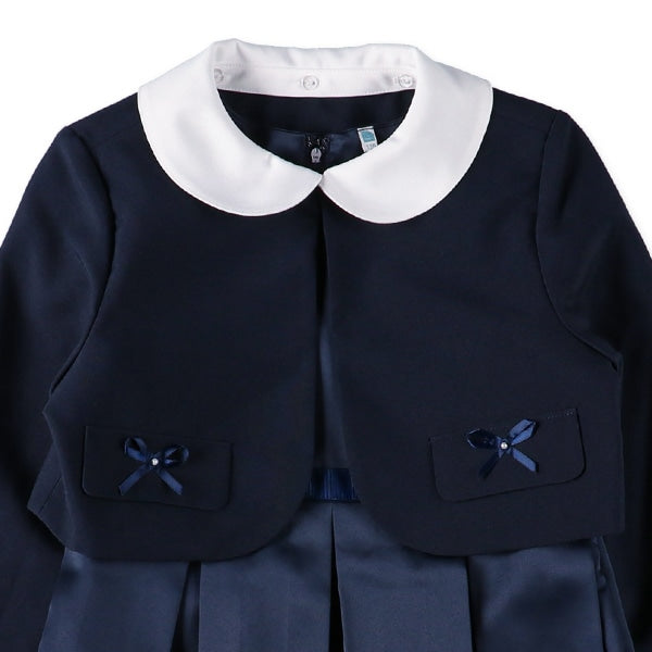 Formal Pleated Dress and Bolero Set (Winter, Spring, Autumn)