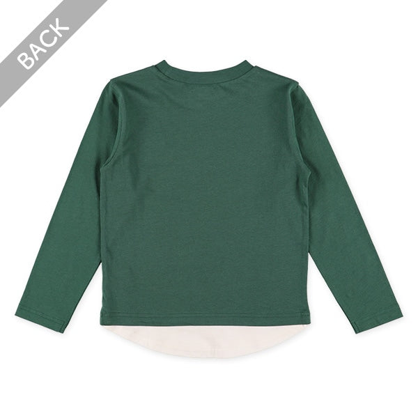 Hem Panel Long Sleeve Shirt (Winter, Spring, Autumn)