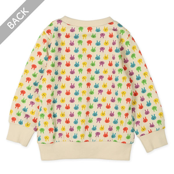 Colorful Rabbit Prints Sweatshirt (Spring)
