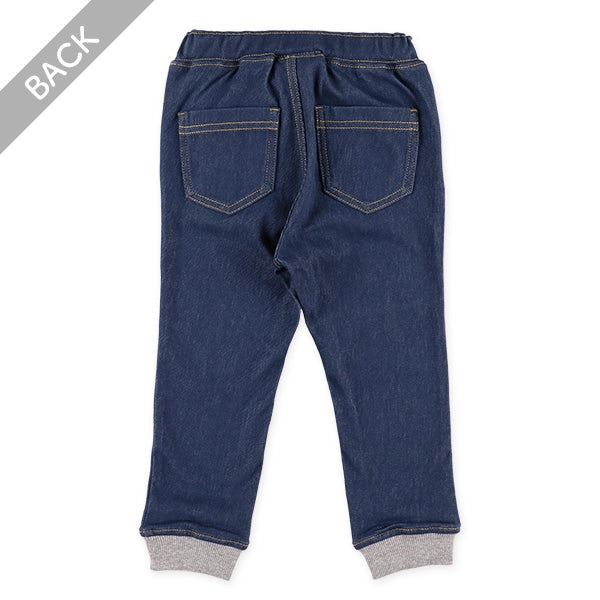 Denim Knit Pants with bed Cuffs (Winter, Spring, Autumn)