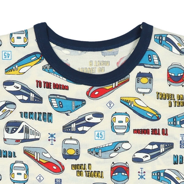 Bullet Train Short Sleeve T-shirt and High Waist Pants Set