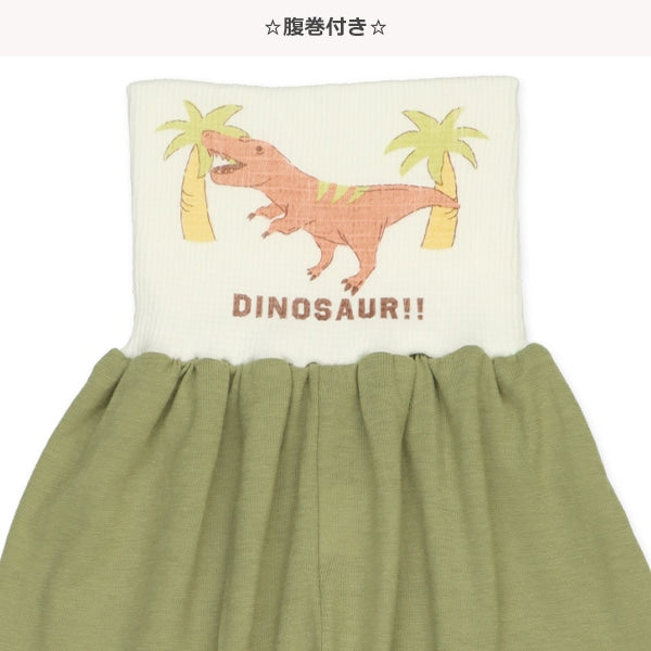 Dinosaur Short Sleeve T-shirt and High Waist Pants Set