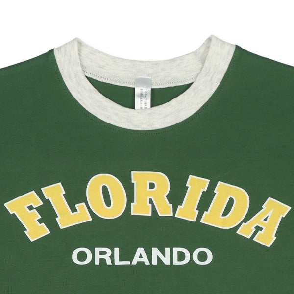 College Logo Pattern T-shirt and Pants Set
