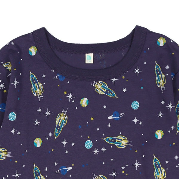 Galaxy Print Long Sleeve Shirt (Winter, Spring, Autumn)