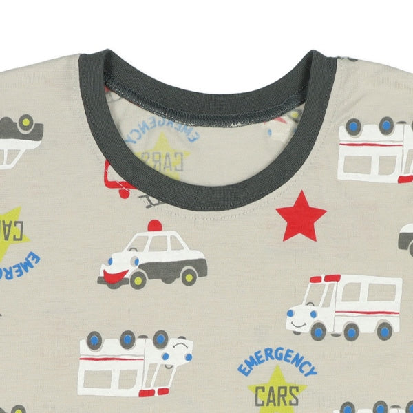 Fire Truck Short Sleeve T-shirt and Pants Set