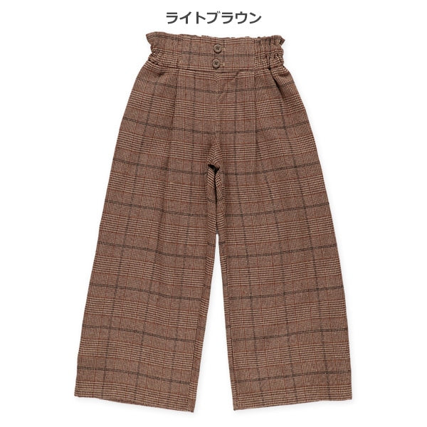 Checked Wide Pants (Winter, Spring, Autumn)