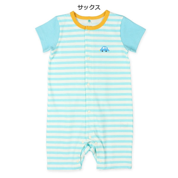 Stripe Short Sleeve Romper