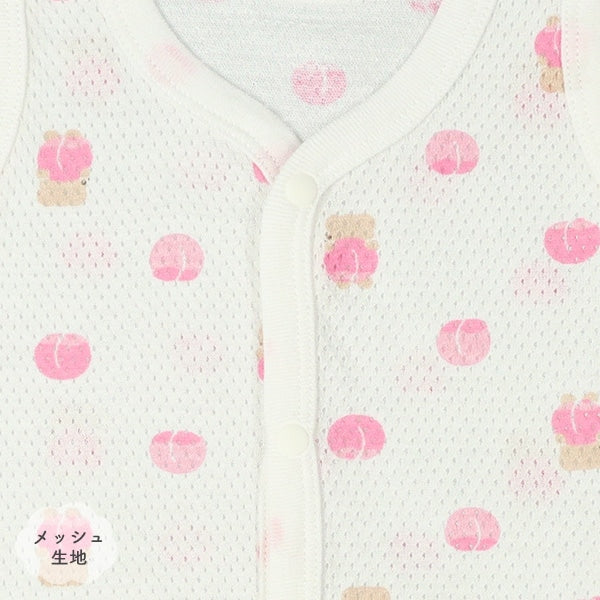 2Pieces Sleeveless Romper (Front Open)