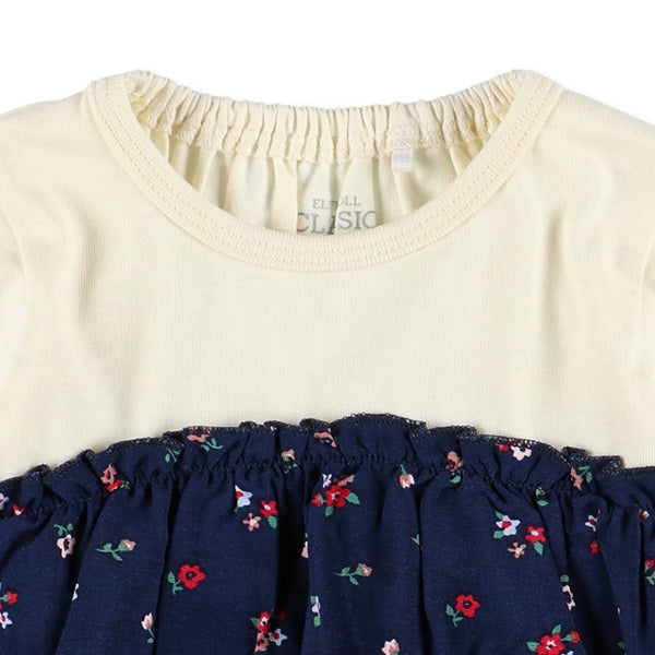 Floral Bustier Long Sleeve Sweatshirt (Winter, Spring, Autumn)