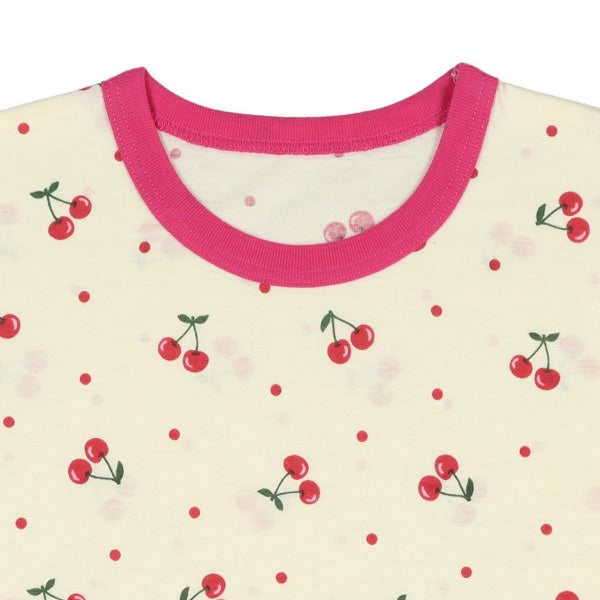Cherry Short Sleeve T-shirt and Pants Set