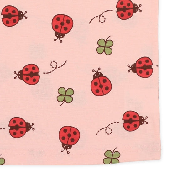 Ladybug Short Sleeve T-shirt and High Waist Pants Set