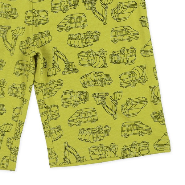 Pattern T-shirt and Pants Set