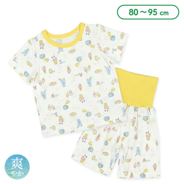 Foods Short Sleeve T-shirt and High Waist Pants Set