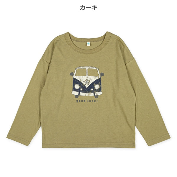 Distressed Bus Logo Long Sleeve Shirt (Winter, Spring, Autumn)