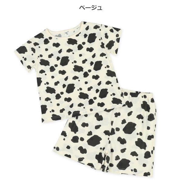 Cattle Pattern T-shirt and Shorts Set