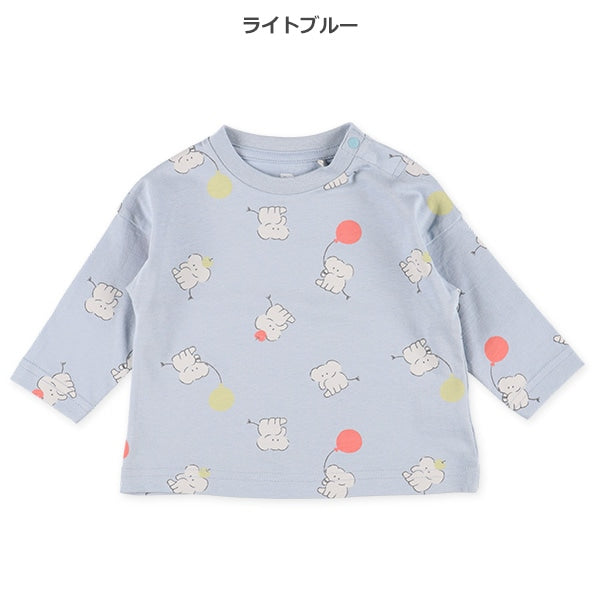 Balloon Holding Elephant Long Sleeve Shirt (Winter, Spring, Autumn)