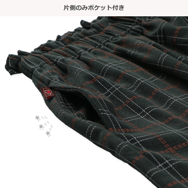 Check Wide Pants (Winter, Spring, Autumn)