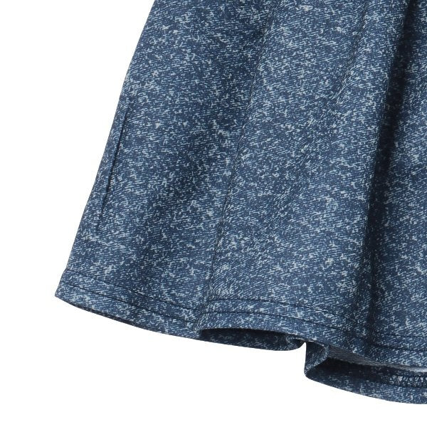 Denim Style Knit Culotte