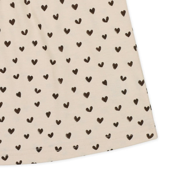 Heart Short Sleeve T-shirt and Pants Set