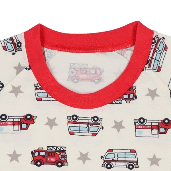 Ambulance Short Sleeve T-shirt and High Waist Pants Set