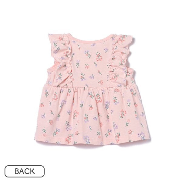 Floral Sleeveless Blouse and Shorts Set