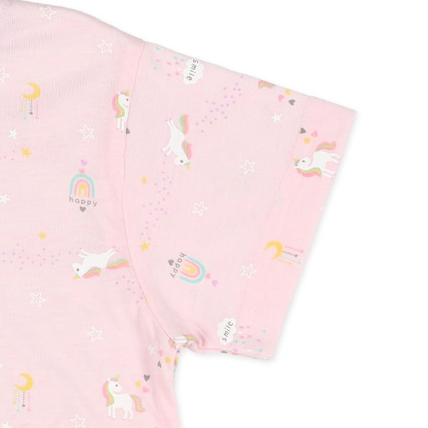 Unicorn Short Sleeve T-shirt and High Waist Pants Set