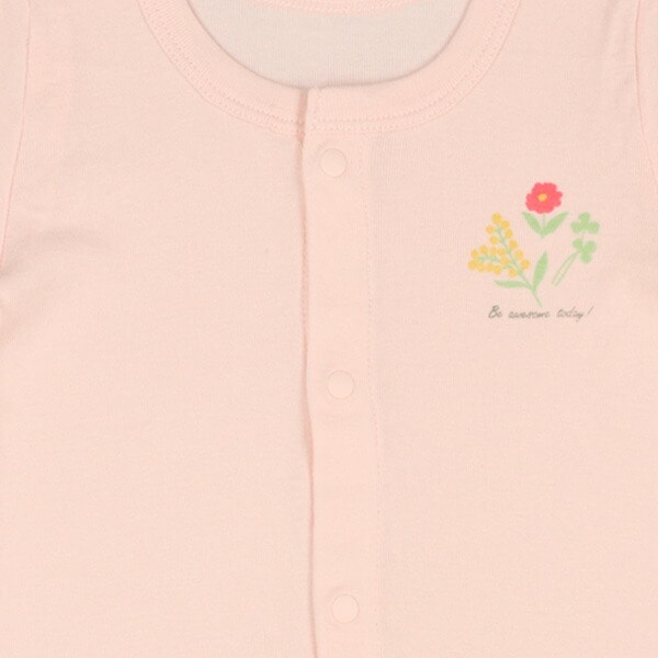 Short sleeve romper with front opening