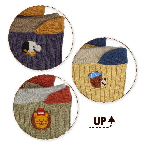 Bear Embroidery Socks