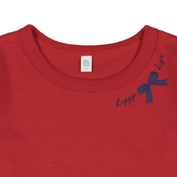 Floral T-Shirt with mini bon (Winter, Spring, Autumn)