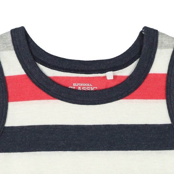 Stripe Sleeveless T-shirt