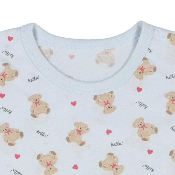 Bear Short Sleeve T-shirt and Pants Set