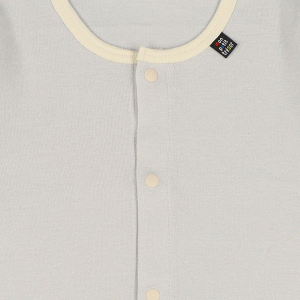 Long sleeve romper with front opening