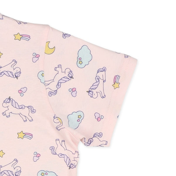 Unicorn Short Sleeve T-shirt and Pants Set