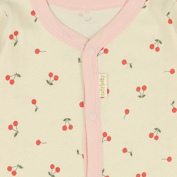 Long sleeve romper with front opening