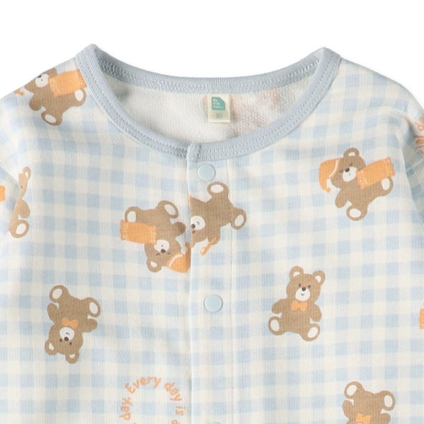 Bear Print Baby Romper (Spring)