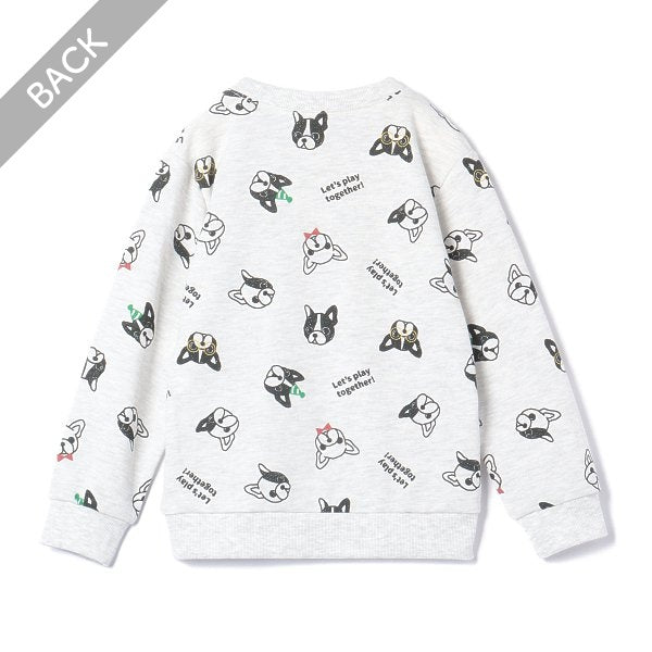 Bulldog Print Sweatshirt (Winter, Spring, Autumn)