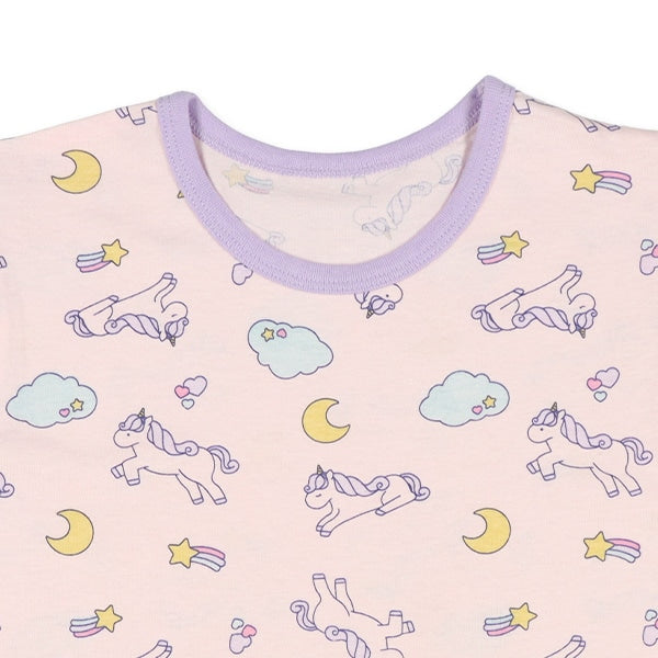 Unicorn Short Sleeve T-shirt and Pants Set