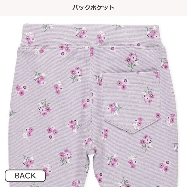 Flower Checked Stretch Pants (Winter, Spring, Autumn)