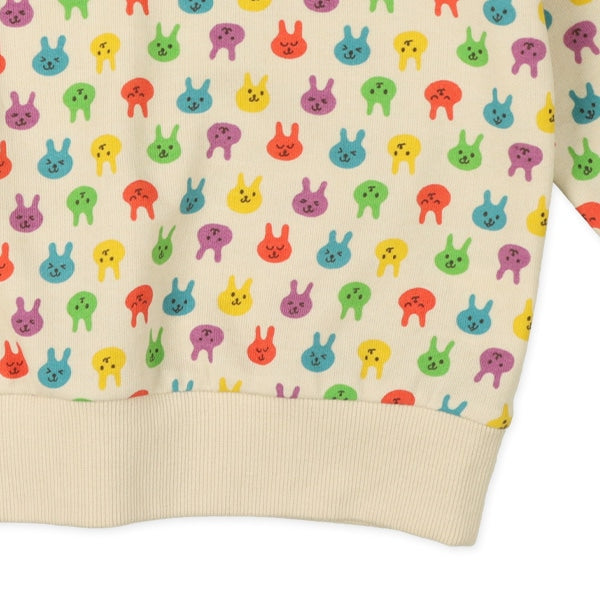 Colorful Rabbit Prints Sweatshirt (Spring)