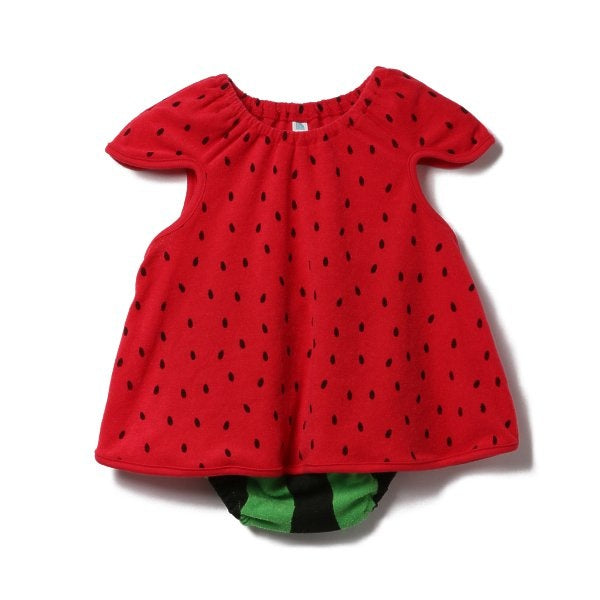 Watermelon Sleeveless Blouse and Shorts Set