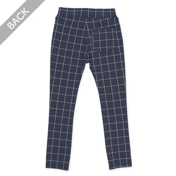 Checked Stretch Long Pants (Winter, Spring, Autumn)
