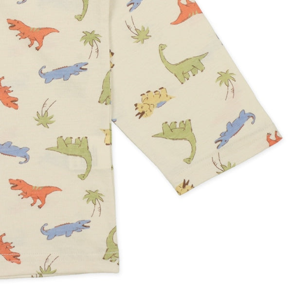 Dinosaur Short Sleeve T-shirt and High Waist Pants Set
