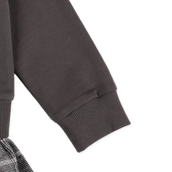 Sweatshirt and check skirt Set (Winter, Spring, Autumn)