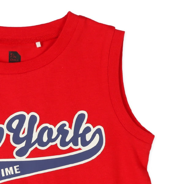 College Logo Sleeveless T-shirt